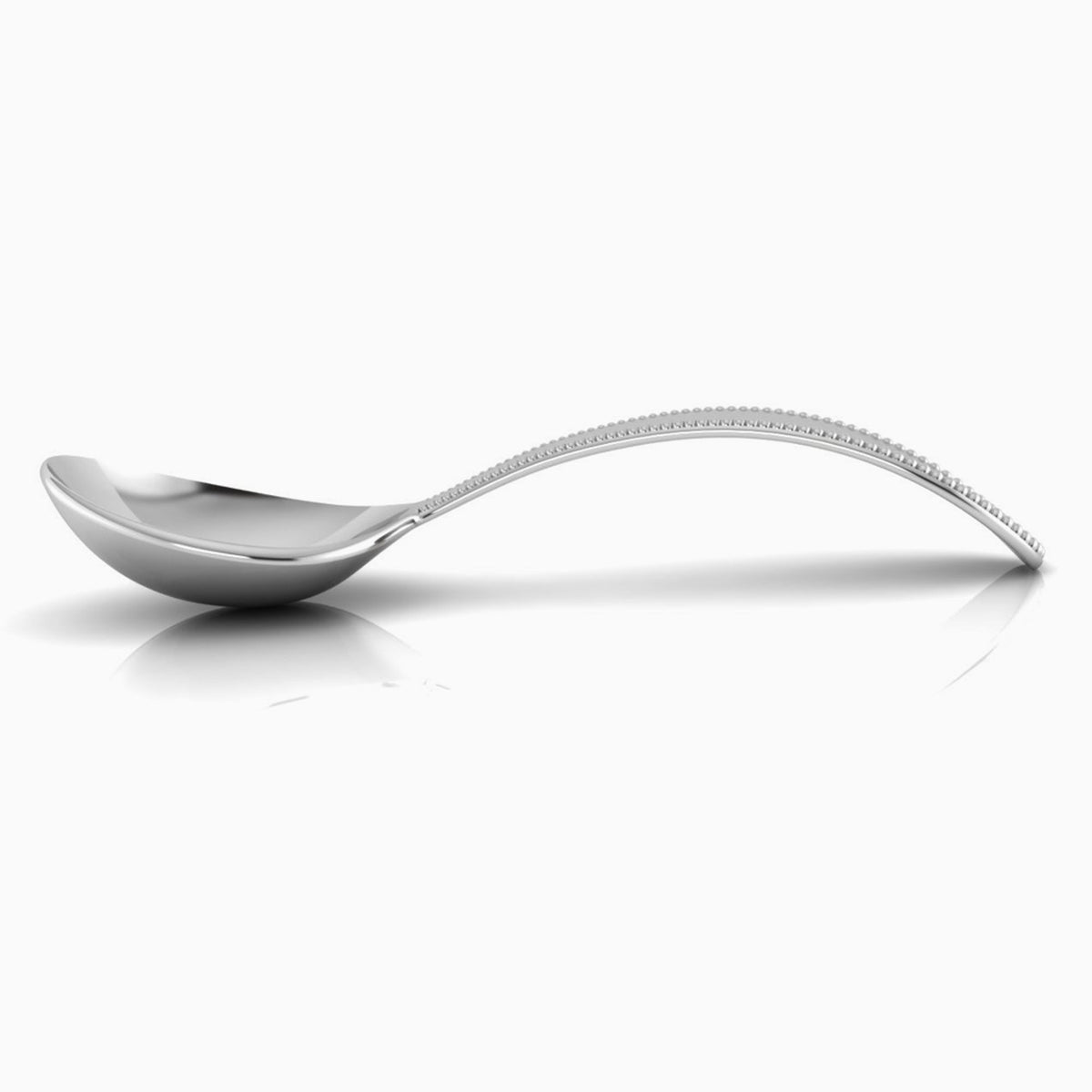 Beaded Loop Silver Plated Baby Spoon