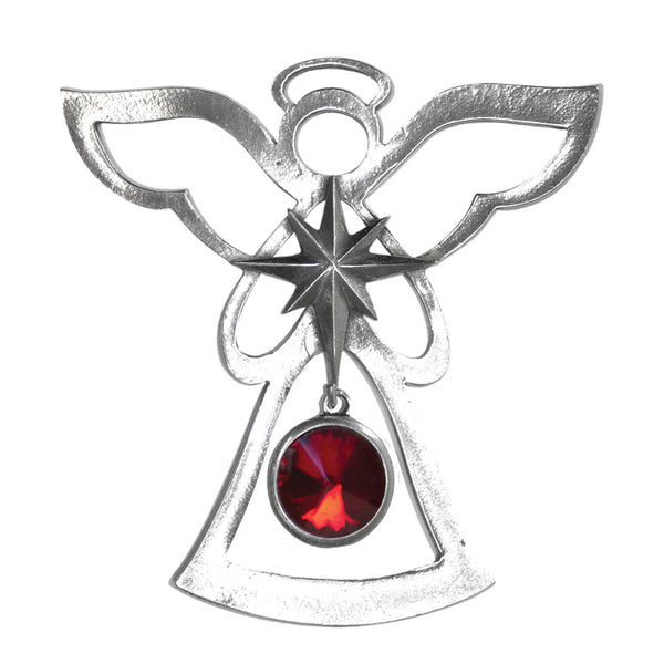 Birthstone Angel Ornament January / garnet