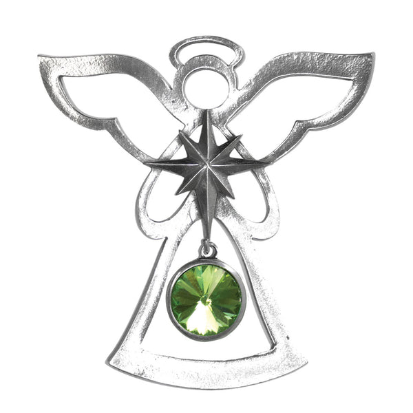 Birthstone Angel Ornament August / Peridot