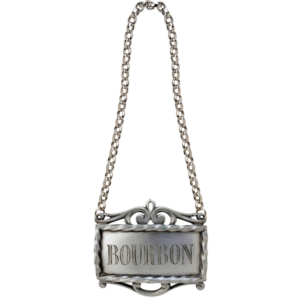 Salisbury Pewter Decanter Label - Bourbon