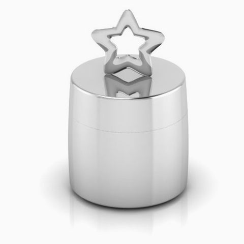 Krysaliis Silver Plated Keepsake Box with Star on Top