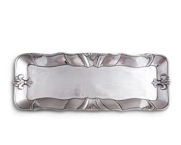 Arthur Court Fleur-De-Lis Oblong Tray