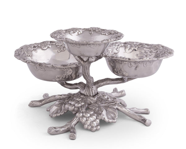 Arthur Court Grape 3-Tiered Bowl Server