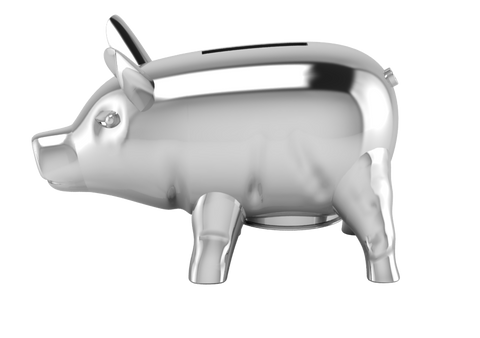 Krysaliis Silver-plate Piggy Baby Bank